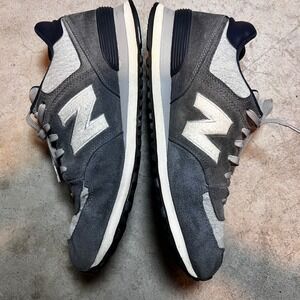 New Balance Gray and White Sneakers
